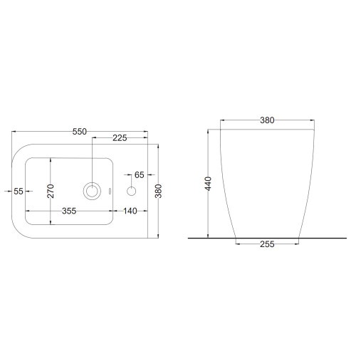 Immagine di Cielo SHUI COMFORT bidet a terra monoforo, colore bianco finitura lucido SHCOBI