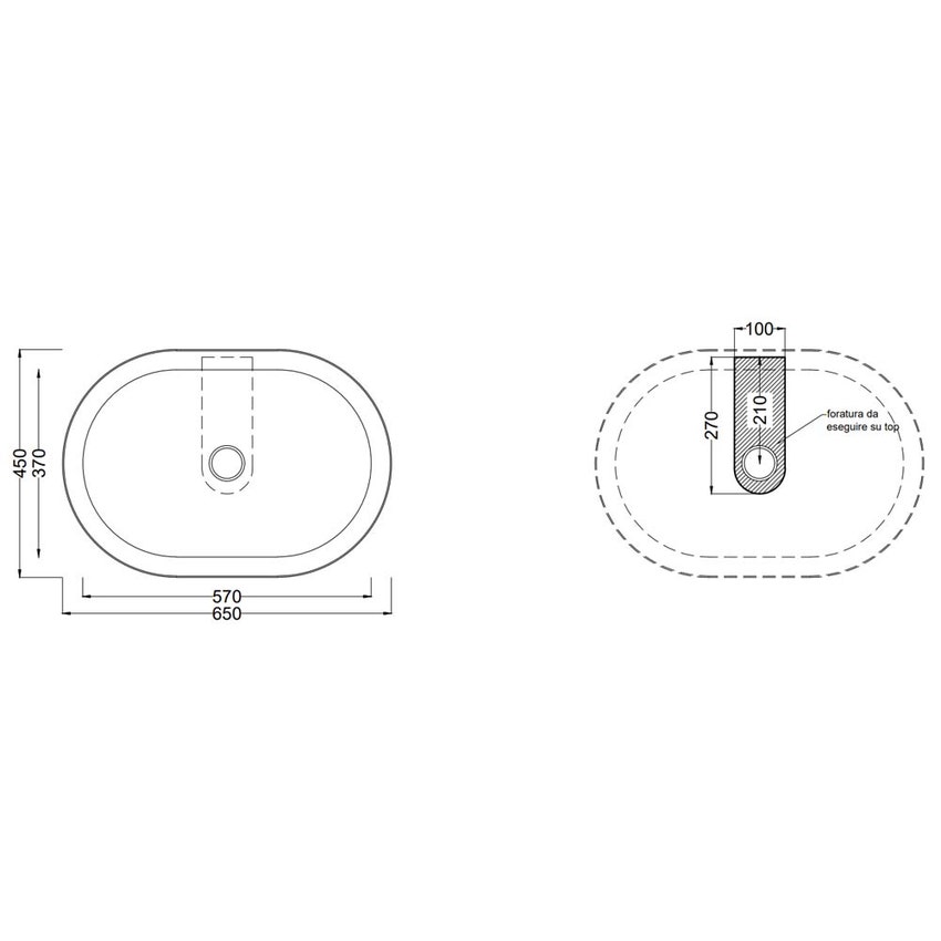 Immagine di Cielo ITACA lavabo ovale da appoggio, senza troppopieno, colore bianco finitura lucido ITLAO