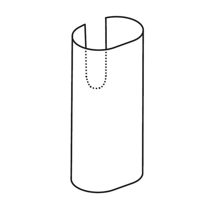 Immagine di Cielo ITACA colonna per lavabo con scarico a parete, colore bianco finitura lucido ITCOLP