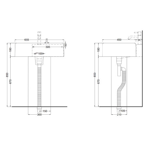 Immagine di Cielo ITACA lavabo ovale da appoggio con colonna, scarico a terra, colore bianco finitura lucido ITLAO+ITCOLC