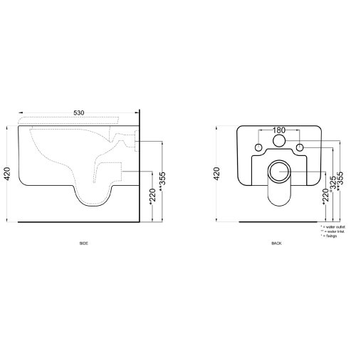 Immagine di Cielo ITACA vaso sospeso, senza brida, senza sedile, colore bianco finitura lucido ITVSK