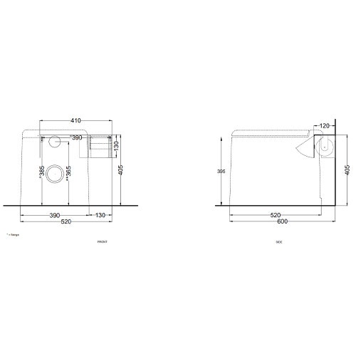 Immagine di Cielo ITACA vaso a terra, senza brida, senza sedile, colore bianco finitura lucido ITVAK