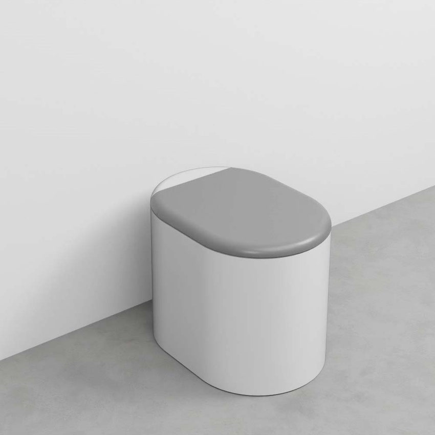 Immagine di Cielo ITACA vaso a terra, senza brida, senza sedile, colore bianco finitura lucido ITVAK