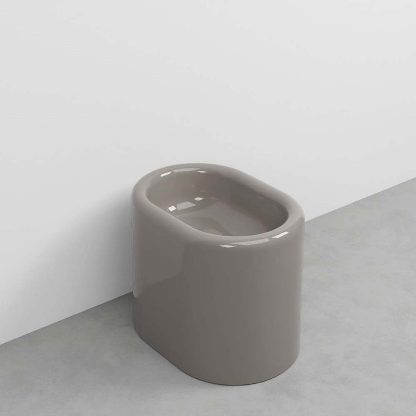 Immagine di Cielo ITACA bidet a terra monoforo, colore talpa ITBITP