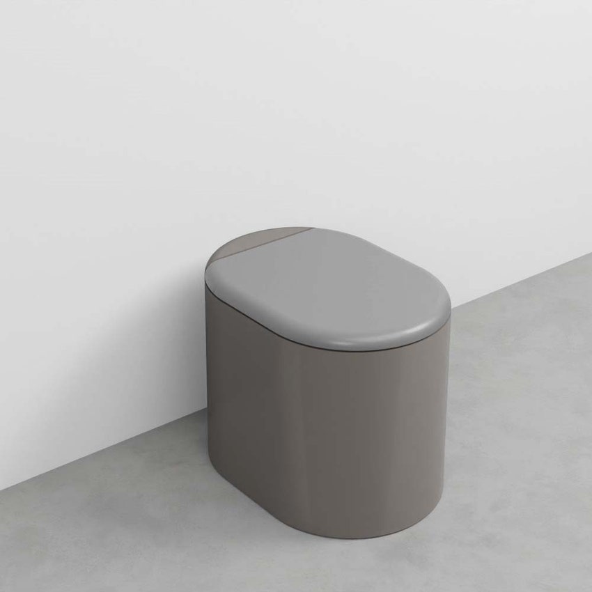 Immagine di Cielo ITACA vaso a terra, senza brida, senza sedile, colore talpa ITVAKTP