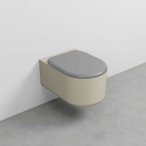 Immagine di Cielo ITACA vaso sospeso, senza brida, senza sedile, colore lino finitura opaco ITVSKLN