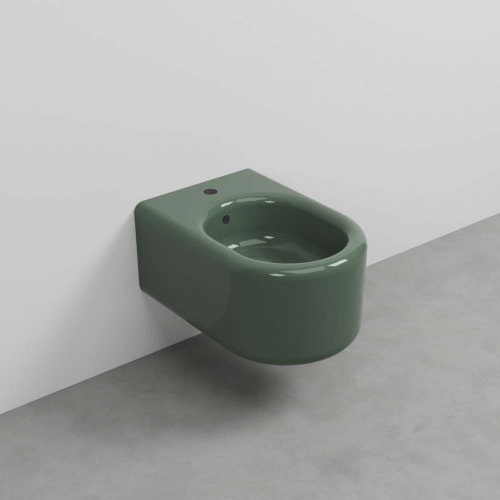 Immagine di Cielo ITACA bidet sospeso monoforo, colore alga finitura lucido ITBSAL