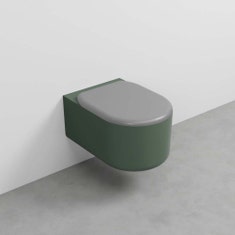 Immagine di Cielo ITACA vaso sospeso, senza brida, senza sedile, colore alga finitura lucido ITVSKAL