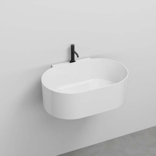 Immagine di Cielo OTIS lavabo ovale sospeso, monoforo, colore bianco finitura lucido OTLS