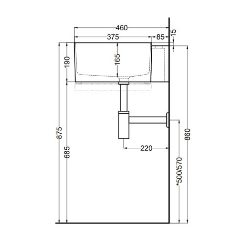Immagine di Cielo OTIS lavabo ovale sospeso, monoforo, colore bianco finitura lucido OTLS