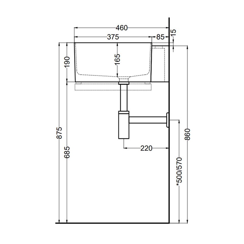 Immagine di Cielo OTIS lavabo ovale sospeso, monoforo, colore bianco finitura lucido OTLS