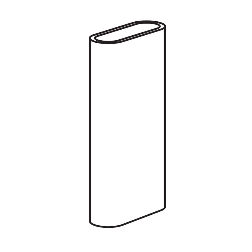 Immagine di Cielo OTIS colonna per lavabo ovale liscia, colore bianco finitura lucido OTCOL