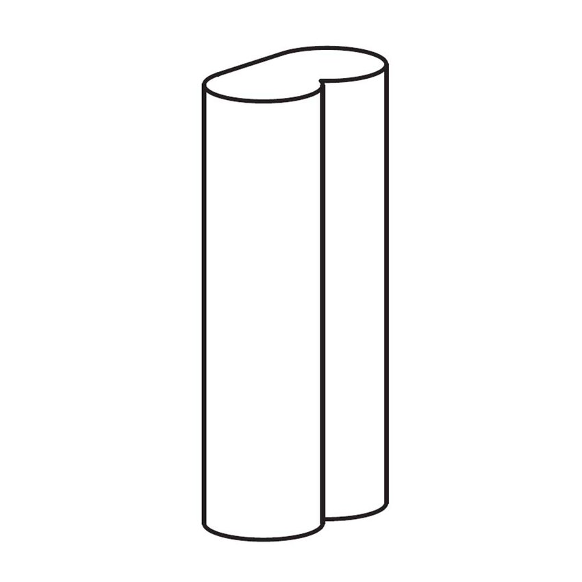 Immagine di Cielo OTIS lavabo ovale sospeso monoforo con colonna ovale binata, colore bianco finitura lucido OTLS+OTCOLD