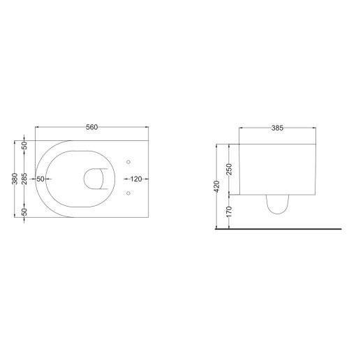Immagine di Cielo OTIS vaso sospeso, senza brida, senza sedile, colore bianco finitura lucido OTVSK