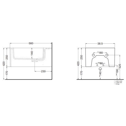 Immagine di Cielo OTIS bidet sospeso, monoforo, colore bianco finitura lucido OTBS