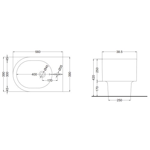 Immagine di Cielo OTIS bidet a terra, monoforo, colore bianco finitura lucido OTBI