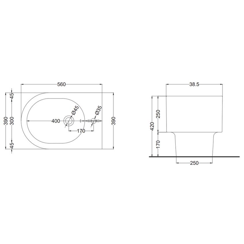 Immagine di Cielo OTIS bidet a terra, monoforo, colore bianco finitura lucido OTBI