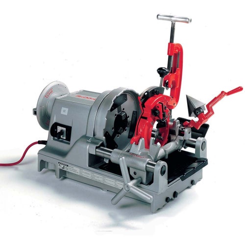 Immagine di Ridgid 1233 Filettatrice 230 V, capacità 1/4"-3", dotata di teste portapettini 815A e 928A, pettini da 1/2"-3/4", 1"-2" e 2 1/2"-3", tagliatubo con rotella, alesatore e olio per filettare 20215