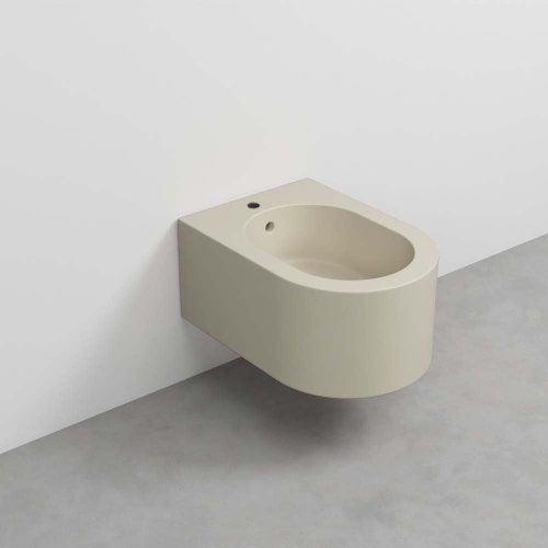 Immagine di Cielo OTIS set sanitari sospesi, vaso senza brida con sedile frizionato e bidet monoforo, colore lino finitura opaco OTVSKLN+CPVOTTFLN+OTBSLN