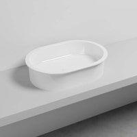 Immagine di Cielo I CATINI bacinella tonda Ø 65 cm, da appoggio, senza troppopieno, colore bianco finitura lucido CALAO65