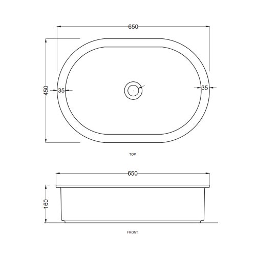 Immagine di Cielo I CATINI bacinella tonda Ø 65 cm, da appoggio, senza troppopieno, colore bianco finitura lucido CALAO65
