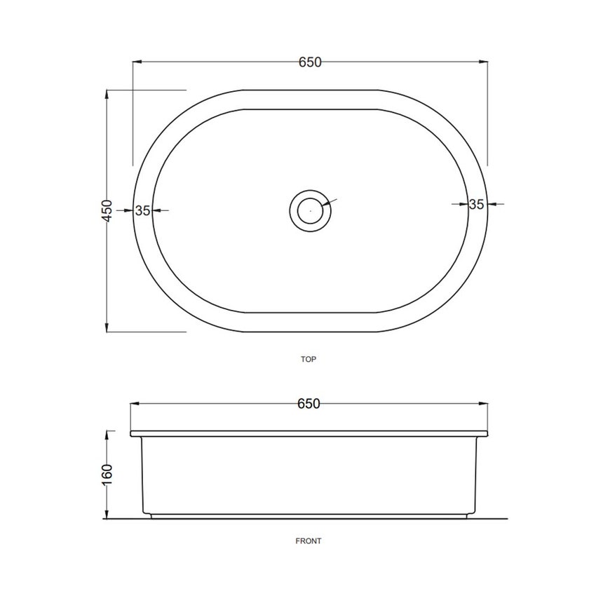 Immagine di Cielo I CATINI bacinella tonda Ø 65 cm, da appoggio, senza troppopieno, colore bianco finitura lucido CALAO65