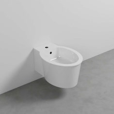 Immagine di Cielo I CATINI bidet sospeso monoforo, colore bianco finitura lucido CABS