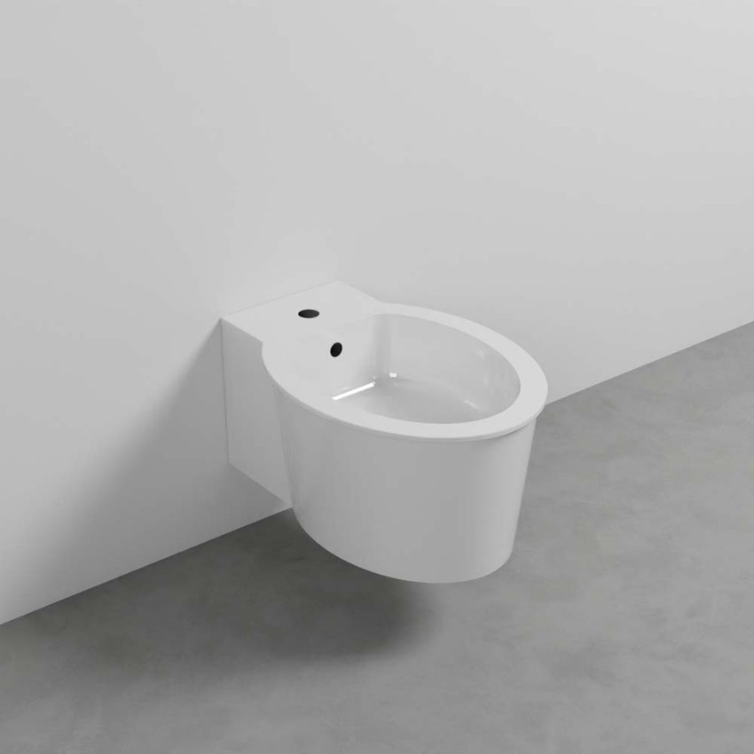 Immagine di Cielo I CATINI bidet sospeso monoforo, colore bianco finitura lucido CABS