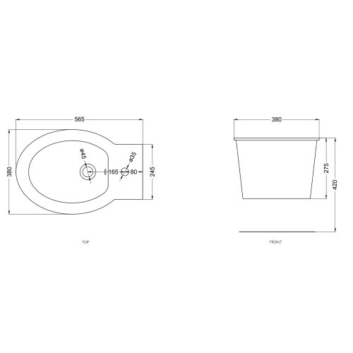 Immagine di Cielo I CATINI bidet sospeso monoforo, colore bianco finitura lucido CABS