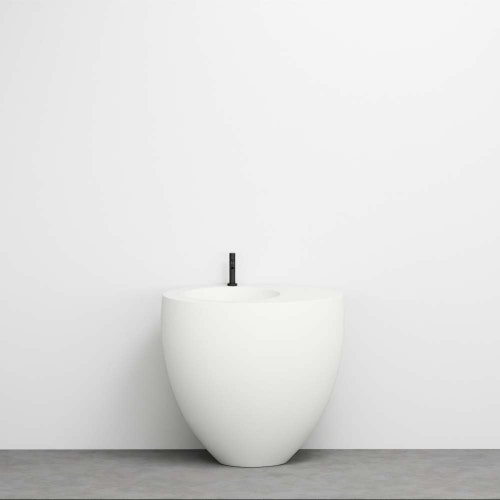 Immagine di Cielo LE GIARE lavabo freestanding installazione a parete, colore bianco finitura lucido LGFREE