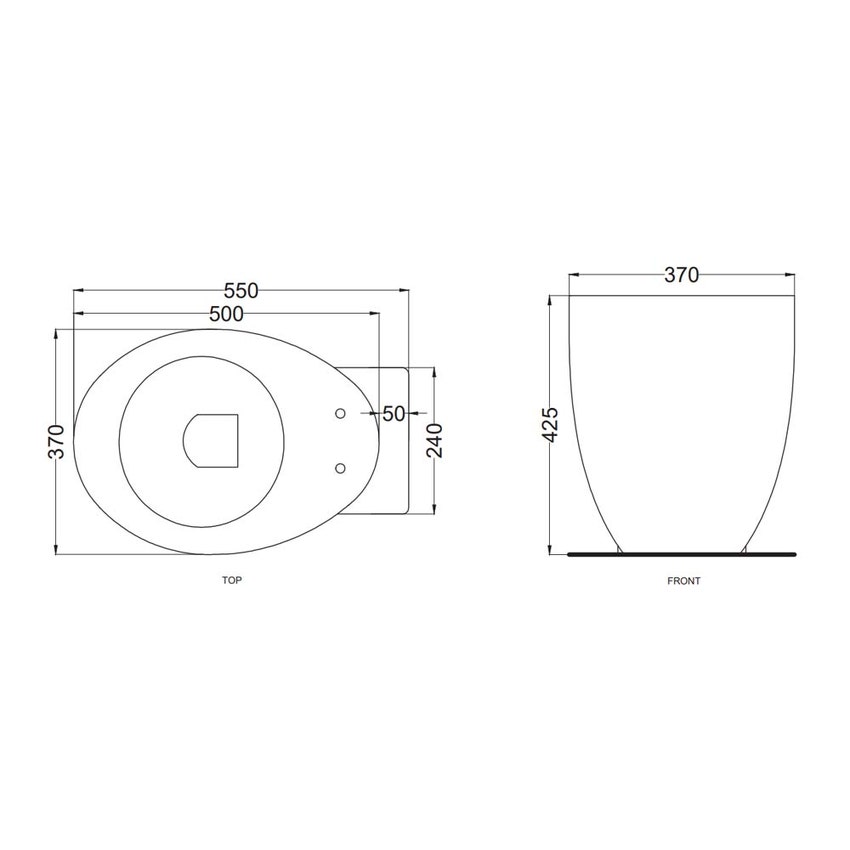 Immagine di Cielo LE GIARE vaso a terra, scarico parete trasformabile a terra con curva tecnica, senza sedile, colore bianco finitura lucido LGVA