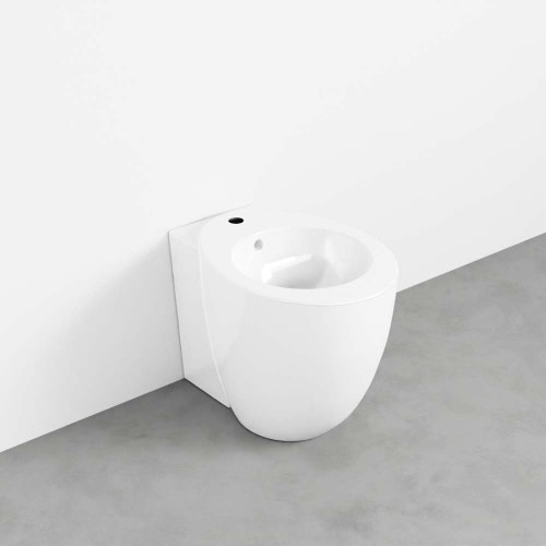 Immagine di Cielo LE GIARE bidet a terra, monoforo, colore bianco finitura lucido LGBIREV