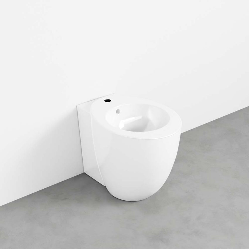 Immagine di Cielo LE GIARE bidet a terra, monoforo, colore bianco finitura lucido LGBIREV