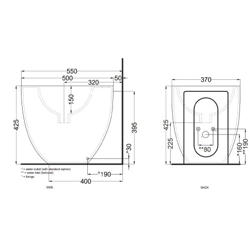 Immagine di Cielo LE GIARE bidet a terra, monoforo, colore bianco finitura lucido LGBIREV