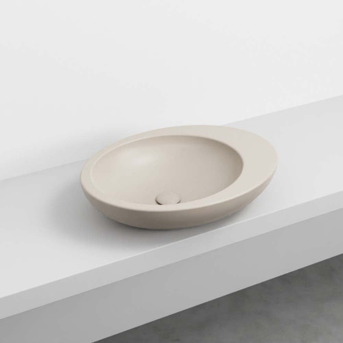 Immagine di Cielo LE GIARE lavabo da appoggio H. 14.5 x 60 x 45 cm, colore avena finitura opaco LGLA60AV