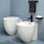 Cielo LE GIARE set sanitari a terra, vaso scarico parete con sedile frizionato e bidet monoforo, colore bianco finitura lucido LGVA+LGBIREV+CPVLGTF