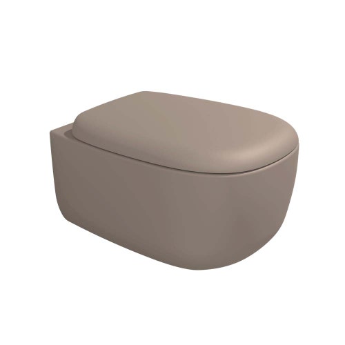 Immagine di Flaminia BONOLA vaso sospeso con sistema goclean®, senza sedile, colore argilla finitura opaco BN118GARG