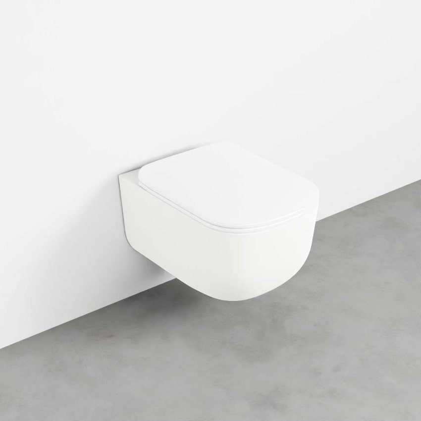 Immagine di Cielo ERA vaso sospeso, senza brida e senza sedile, completo di fissaggi, colore talco finitura opaco ERVSKTL