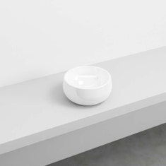 Immagine di Cielo LES PETITES bacinella tonda Ø 30 cm, da appoggio, senza troppopieno, colore bianco finitura lucido BATO30