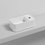 Immagine di Cielo LES PETITES lavabo rettangolare monoforo, da appoggio, senza troppopieno, colore bianco finitura lucido LPLAR