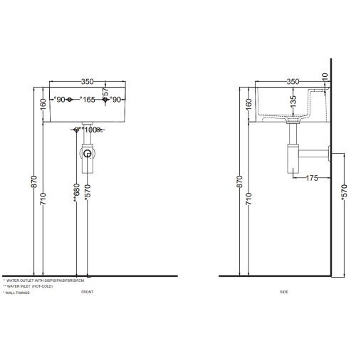 Immagine di Cielo LES PETITES lavabo quadrato monoforo H. 16 x 35 x 35 cm, da appoggio, senza troppopieno, colore bianco finitura lucido LPLAQ35