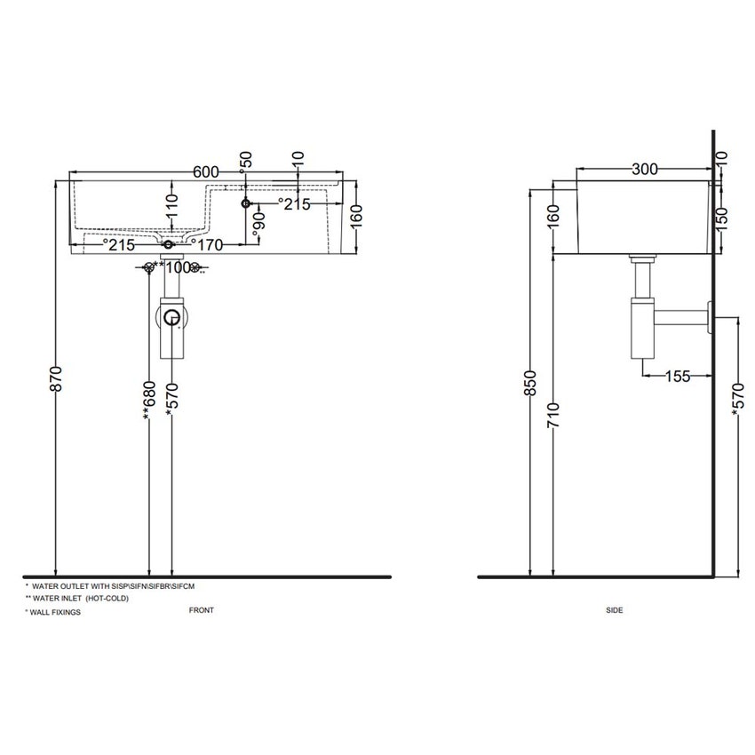 Immagine di Cielo LES PETITES lavabo ovale monoforo H. 16 x 60 x 30 cm, da appoggio / sospeso, senza troppopieno, colore bianco finitura lucido LPLAO60