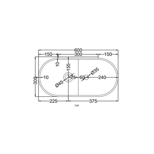 Immagine di Cielo LES PETITES lavabo ovale monoforo H. 16 x 60 x 30 cm, da appoggio / sospeso, senza troppopieno, colore bianco finitura lucido LPLAO60