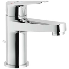 Immagine di Nobili BLUES miscelatore monocomando per lavabo a risparmio idrico ed energetico, con scarico 1 1/4” con sistema Snap, finitura cromo BSH101118/1CR