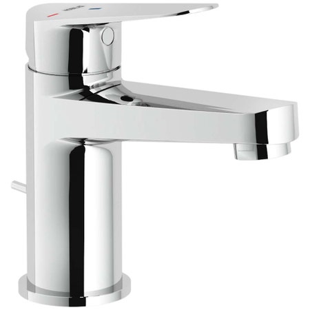 Immagine di Nobili BLUES miscelatore monocomando per lavabo a risparmio idrico ed energetico, con scarico 1 1/4” con sistema Snap, finitura cromo BSH101118/1CR