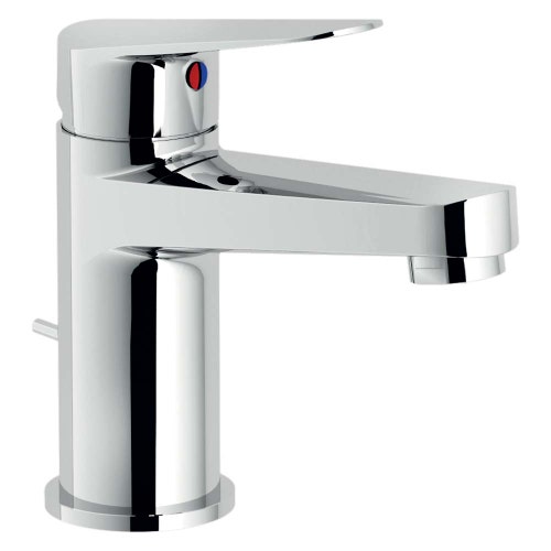 Immagine di Nobili BLUES miscelatore monocomando per lavabo, con scarico 1 1/4” con sistema Snap, finitura cromo BS101118/1CR
