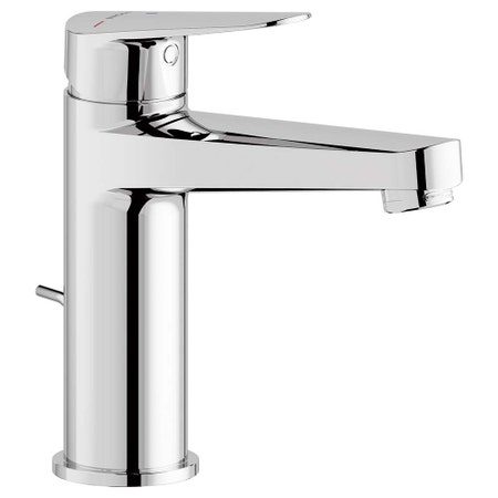 Immagine di Nobili BLUES miscelatore monocomando per lavabo a risparmio idrico ed energetico, con scarico 1 1/4” con sistema Snap, finitura cromo BSH101148/1CR