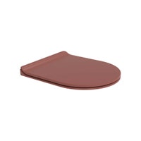 Immagine di Flaminia LINK coprivaso slim in termoindurente, con discesa rallentata, cerniere a sgancio rapido, colore uva finitura opaco LKCW10UV