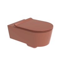 Immagine di Flaminia LINK vaso sospeso con sistema goclean®, senza sedile, colore terracotta finitura lucido 5051/WCGTC