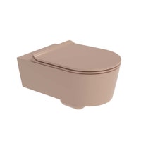 Immagine di Flaminia LINK vaso sospeso con sistema goclean®, senza sedile, colore avana finitura lucido 5051/WCGAV